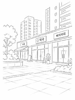 시내 대중교통 요지의 상권